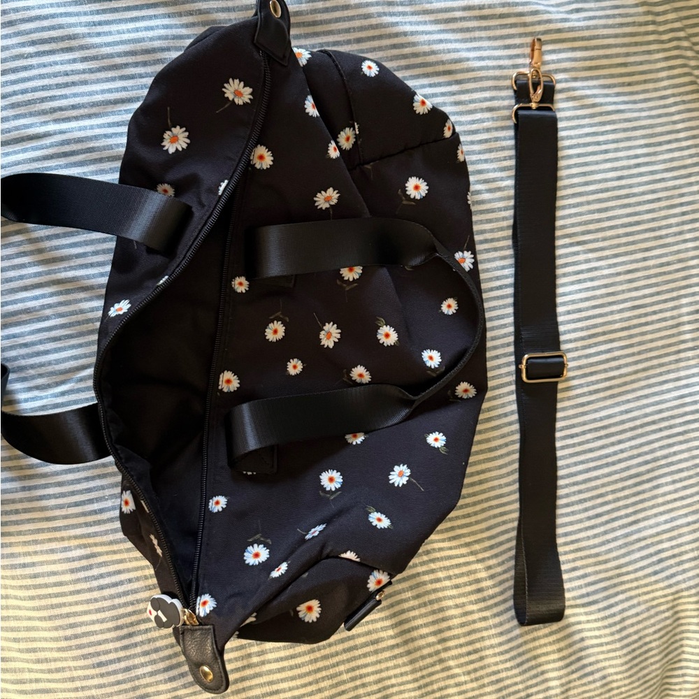 Alice + Olivia Daisy Print Canvas Tote/Duffle